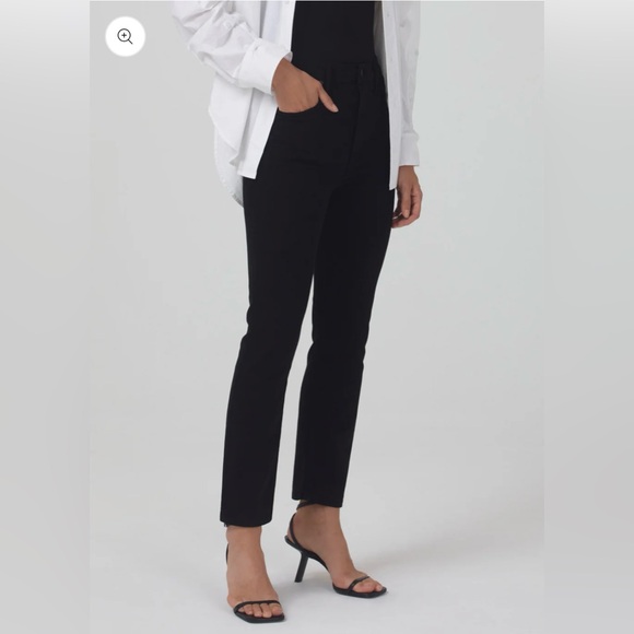 Jolene High Rise in Plush Black [Citizens of Humanity] - Picture 3 of 4